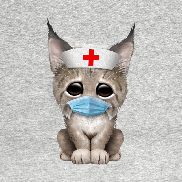 Cute Lynx Cub Nurse by jeffbartels